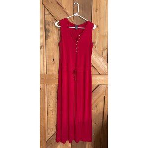 Chelsea and Theodore Red Maxi Tank Dress, Size M, Vacation/Travel/Beach wear